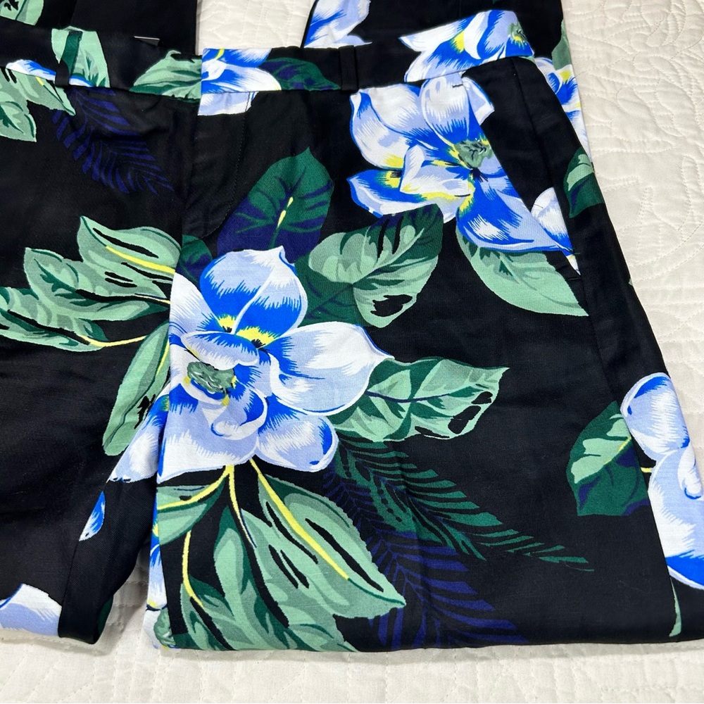 NWT Banana Republic Avery Fit Floral Cropped Ankle Pants Women’s Size 4 #783593 - Picture 2 of 14